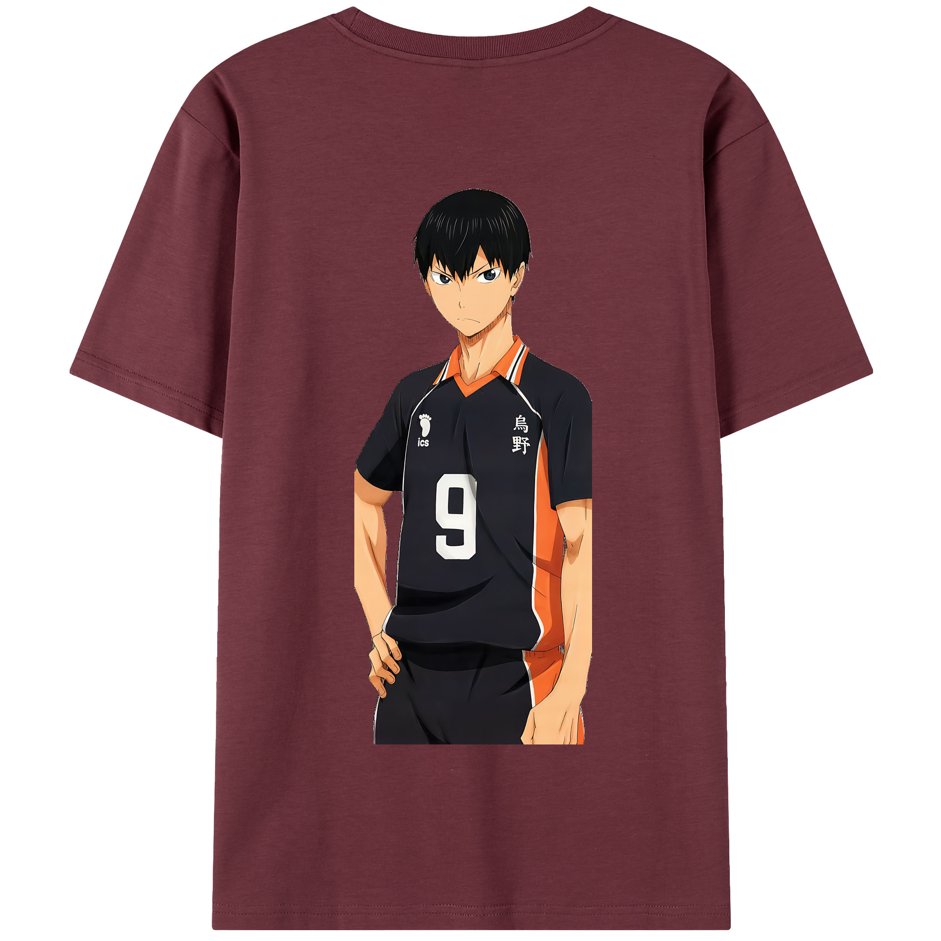（画像用） ハイキュー!! Haikyu!! 綿100％半袖Tシャツ（背面プリント）